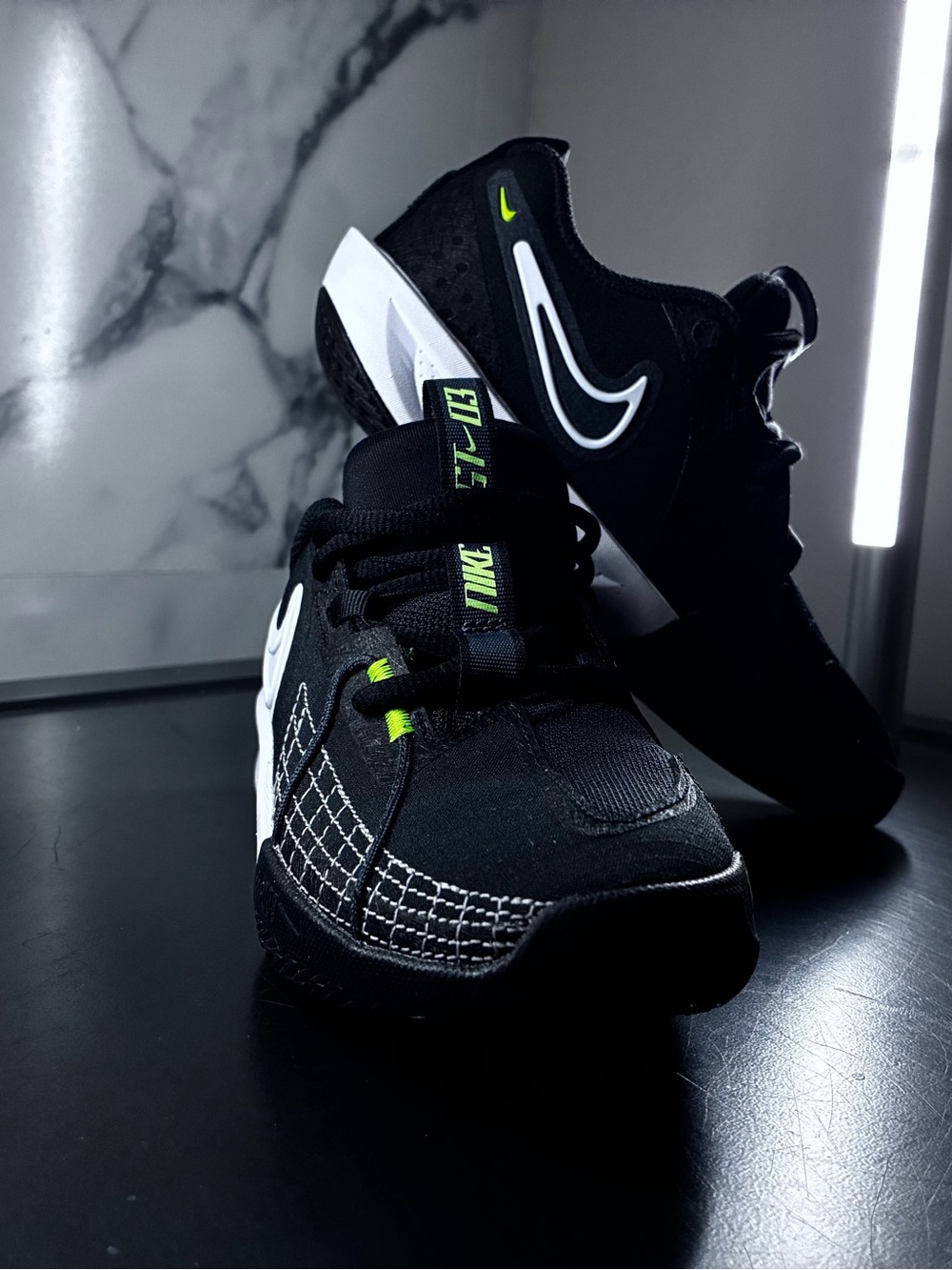 Nike Air Zoom GT Cut 3 'Black & White' kids - Picture 5 of 9
